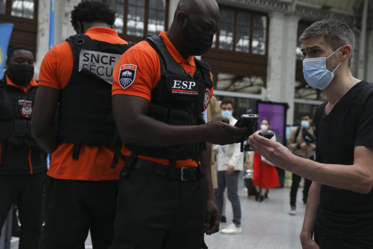 Mon. 9:15 a.m.: France's virus pass now required in restaurants, trains